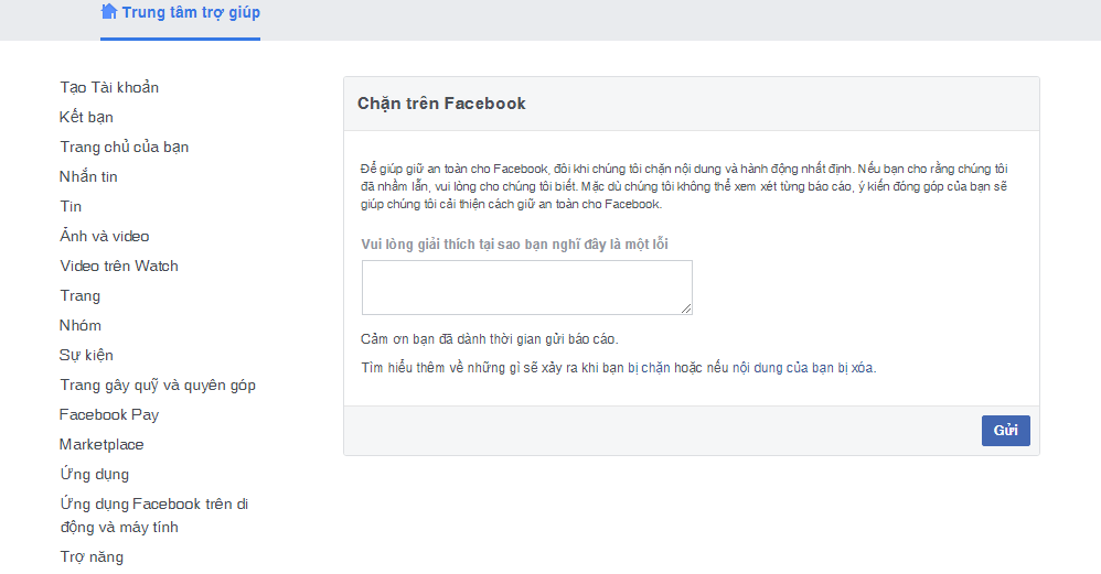 Cách mở chặn Like, Share, Inbox cho Facebook