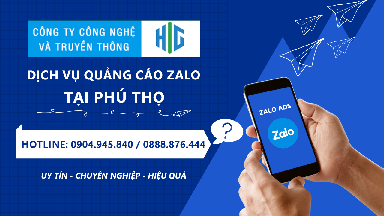Dịch vụ quảng cáo Zalo tại Phú Thọ giá rẻ