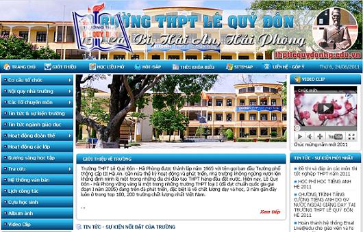 Thiết kế web Trường THPT Lê Quý Đôn (Hải Phòng)