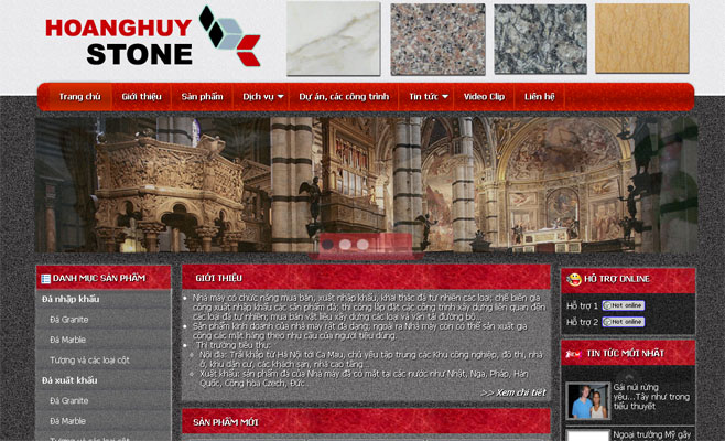 Thiết kế web Hoàng Huy Stone