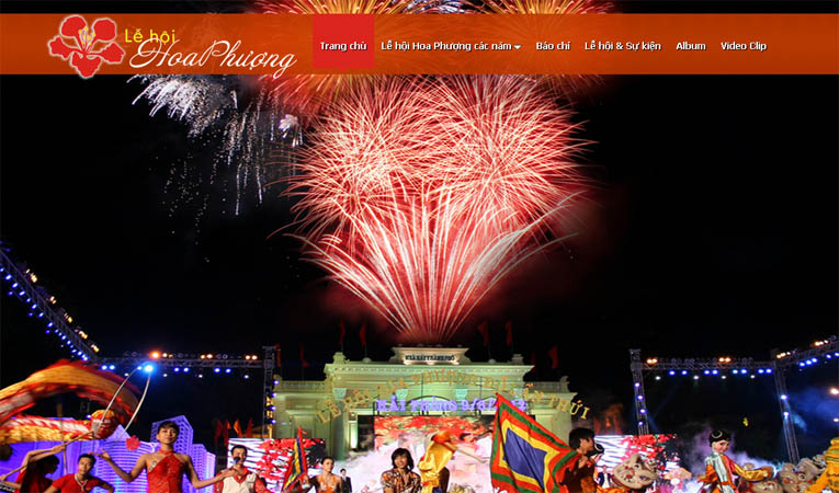 Thiết kế web Lễ Hội Hoa Phượng Hải Phòng